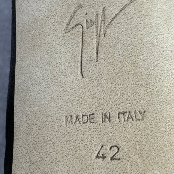 Giuseppe Zanotti Tytania Black Platform Heels - Picture 10 of 11